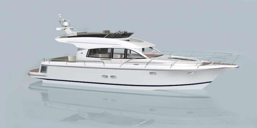 Nimbus 405 Flybridge Exterior Render